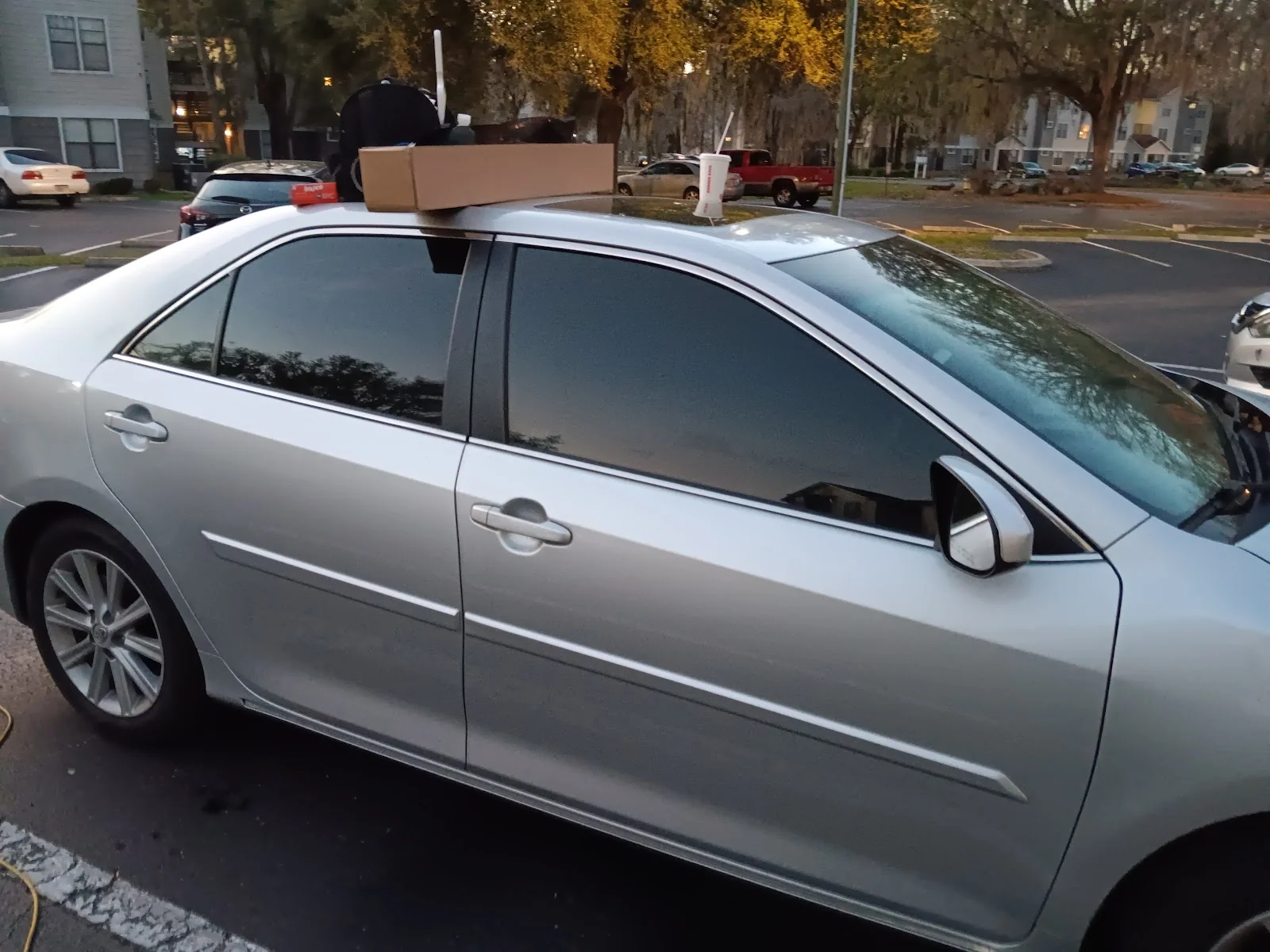 Inside Affordable Mobile Window Tinting — shop interior and work bay